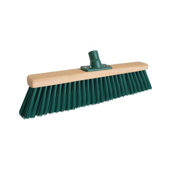 Wooden street broom 40 cm with handle