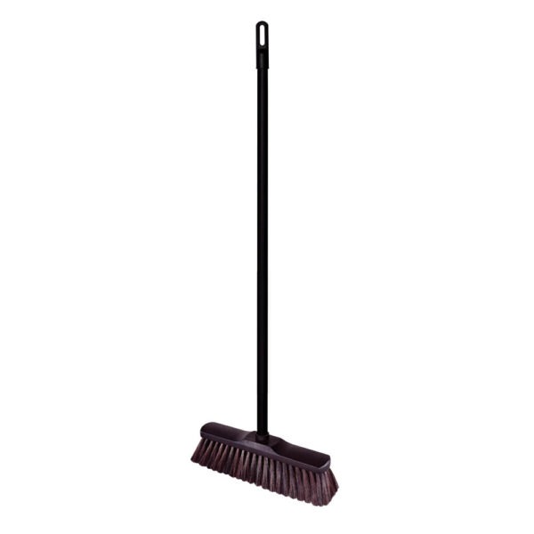 Broom with natural bristle 28cm LUX with handle 120 cm