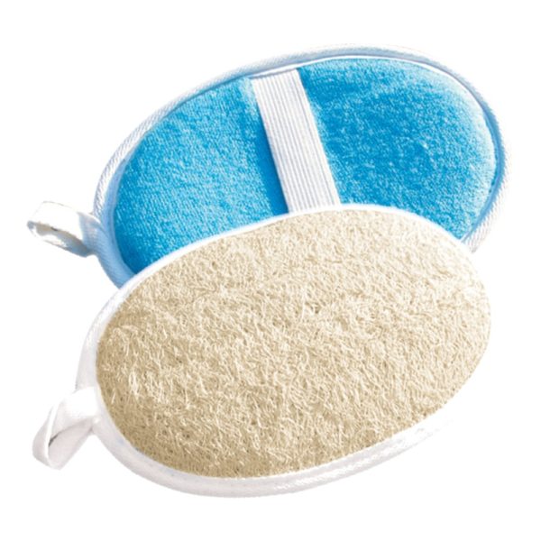 Loofah bath scrubber