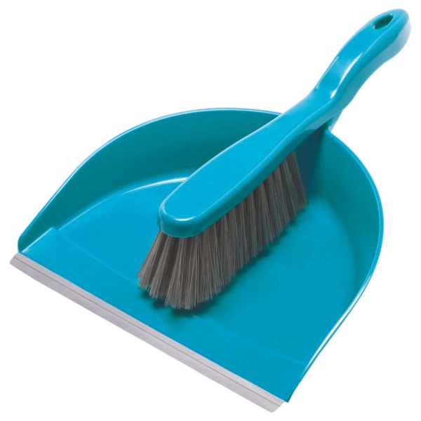 Dustpan with brush CORAL